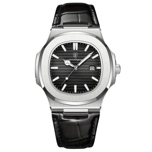 Men’s Stainless Steel Quartz Wristwatch with Date