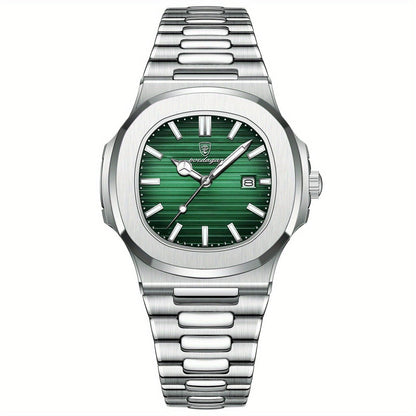 Men’s Stainless Steel Quartz Wristwatch with Date