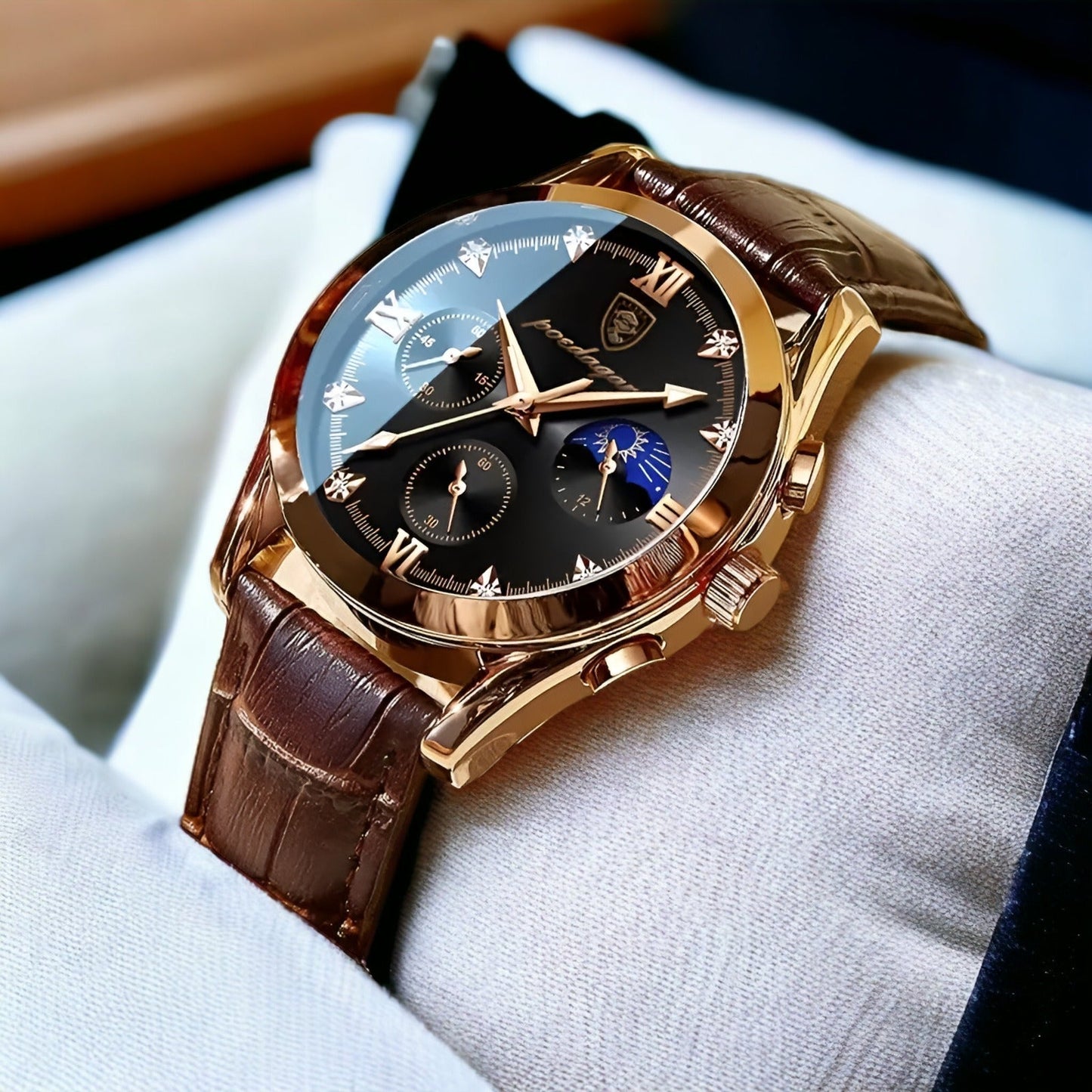 Men’s Stainless Steel Swiss Quartz Watch