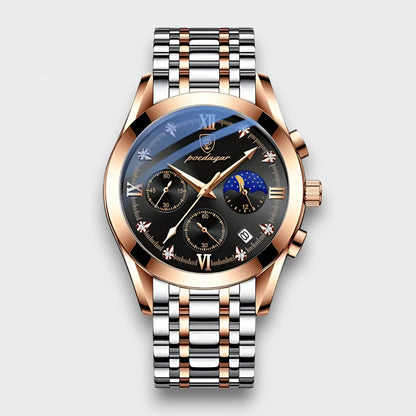 Men’s Stainless Steel Swiss Quartz Watch