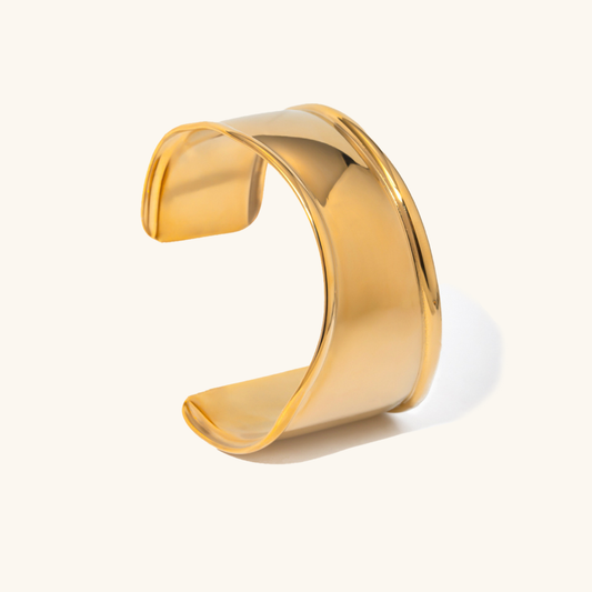 Nellie Smooth Gold Cuff 0