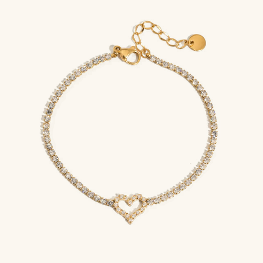 Patrice Diamond Heart Bracelet 0