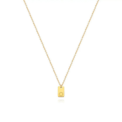 Plate Letter Necklace