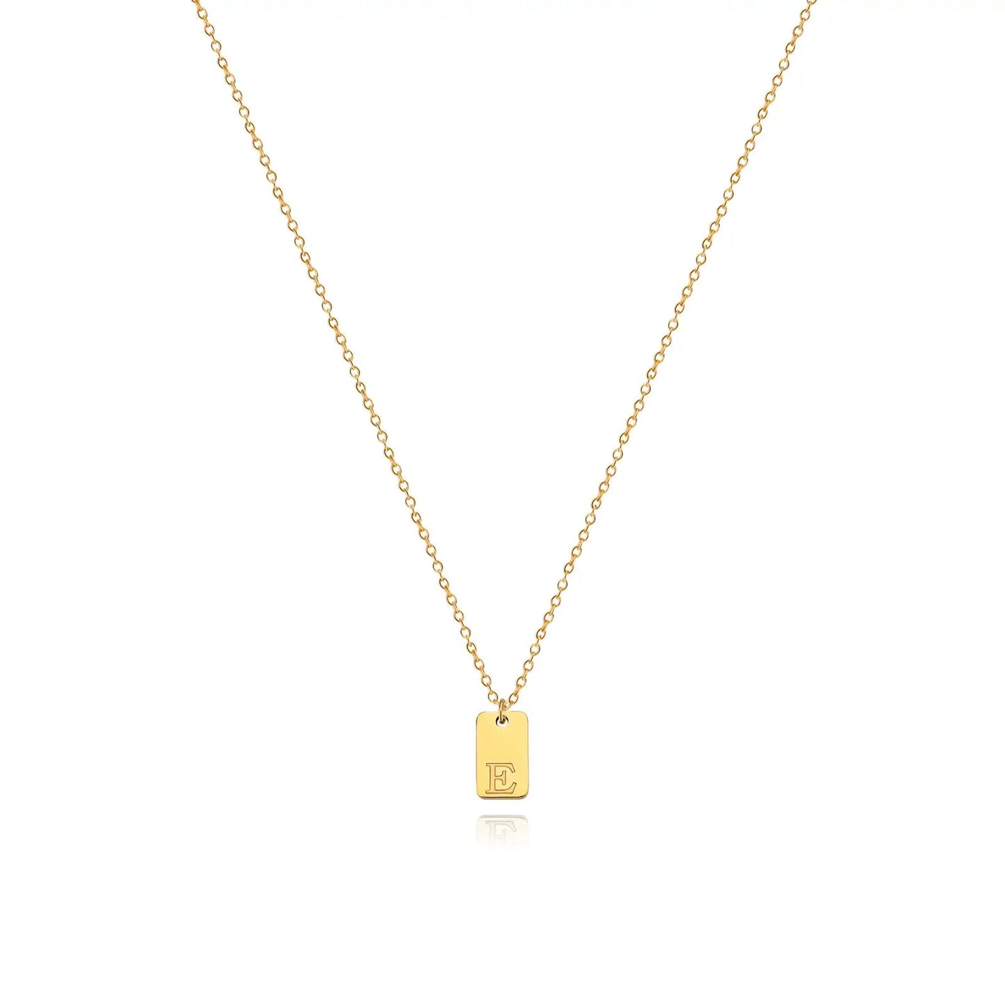Plate Letter Necklace