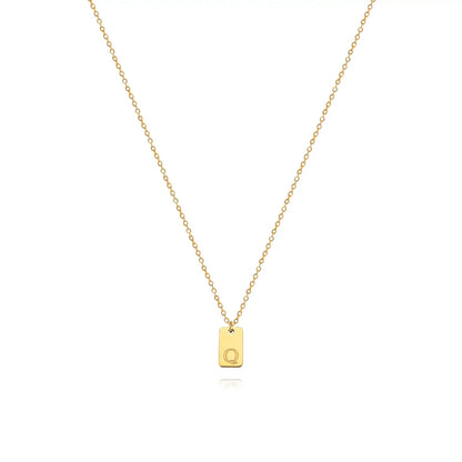 Plate Letter Necklace
