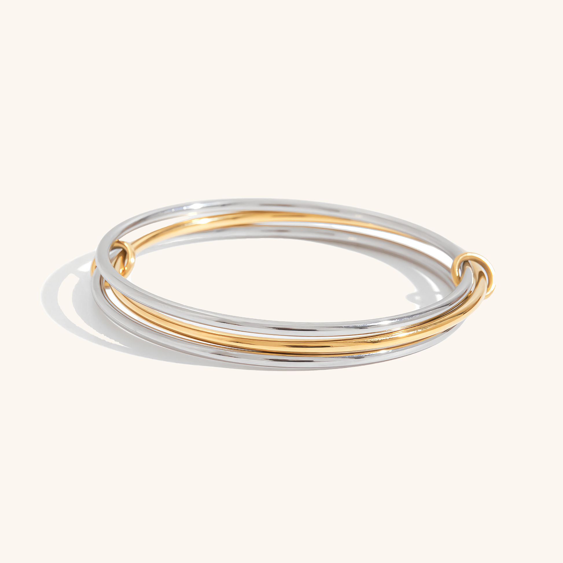 Romina Two Tone Stacked Bracelet 0