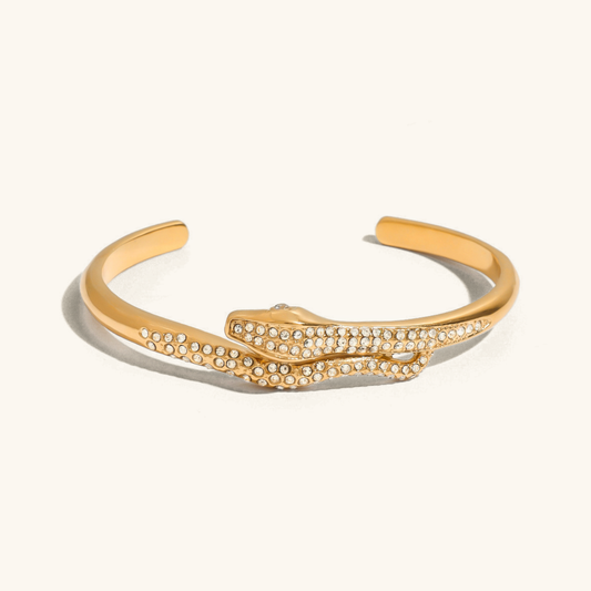 Rosalee Serpentine Diamond Bangle 0