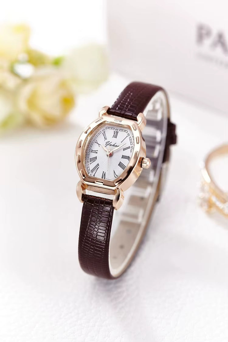 Solene Vintage Leather Watch