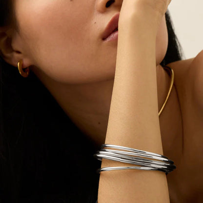 Shannon Gold Bangle Set 5