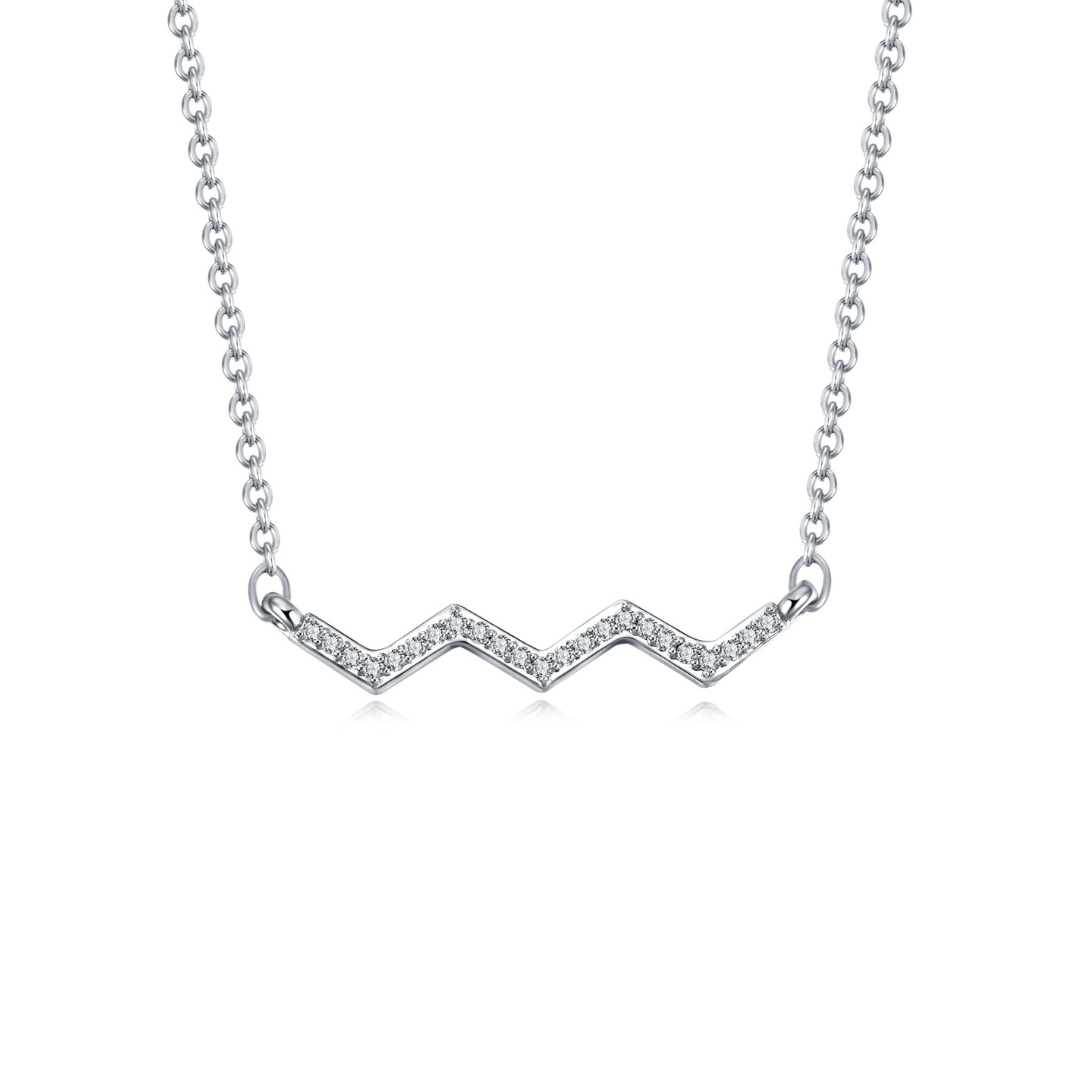 Silver Highs & Lows Necklace 0