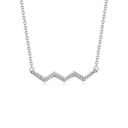 Silver Highs & Lows Necklace 0