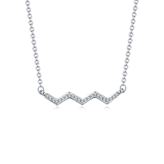 Silver Highs & Lows Necklace 0