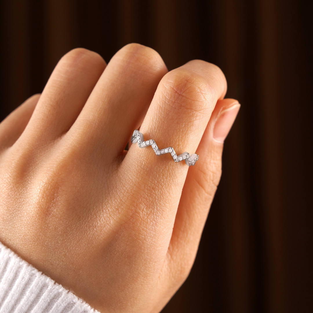 Silver Highs & Lows Ring 2