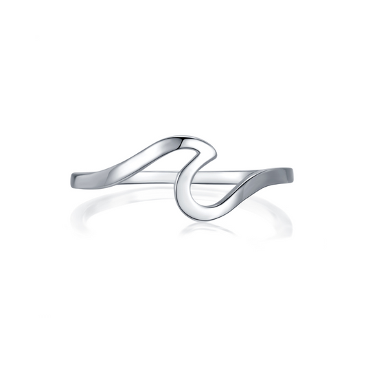 Silver Wave Ring 0