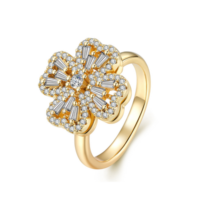 Spinning Clover Ring 0