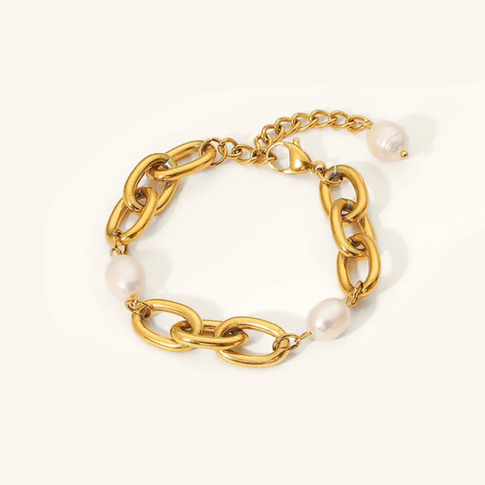 Ysabel Chunky Freshwater Pearl Bracelet 0