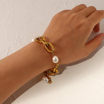 Ysabel Chunky Freshwater Pearl Bracelet 3