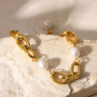 Ysabel Chunky Freshwater Pearl Bracelet 5