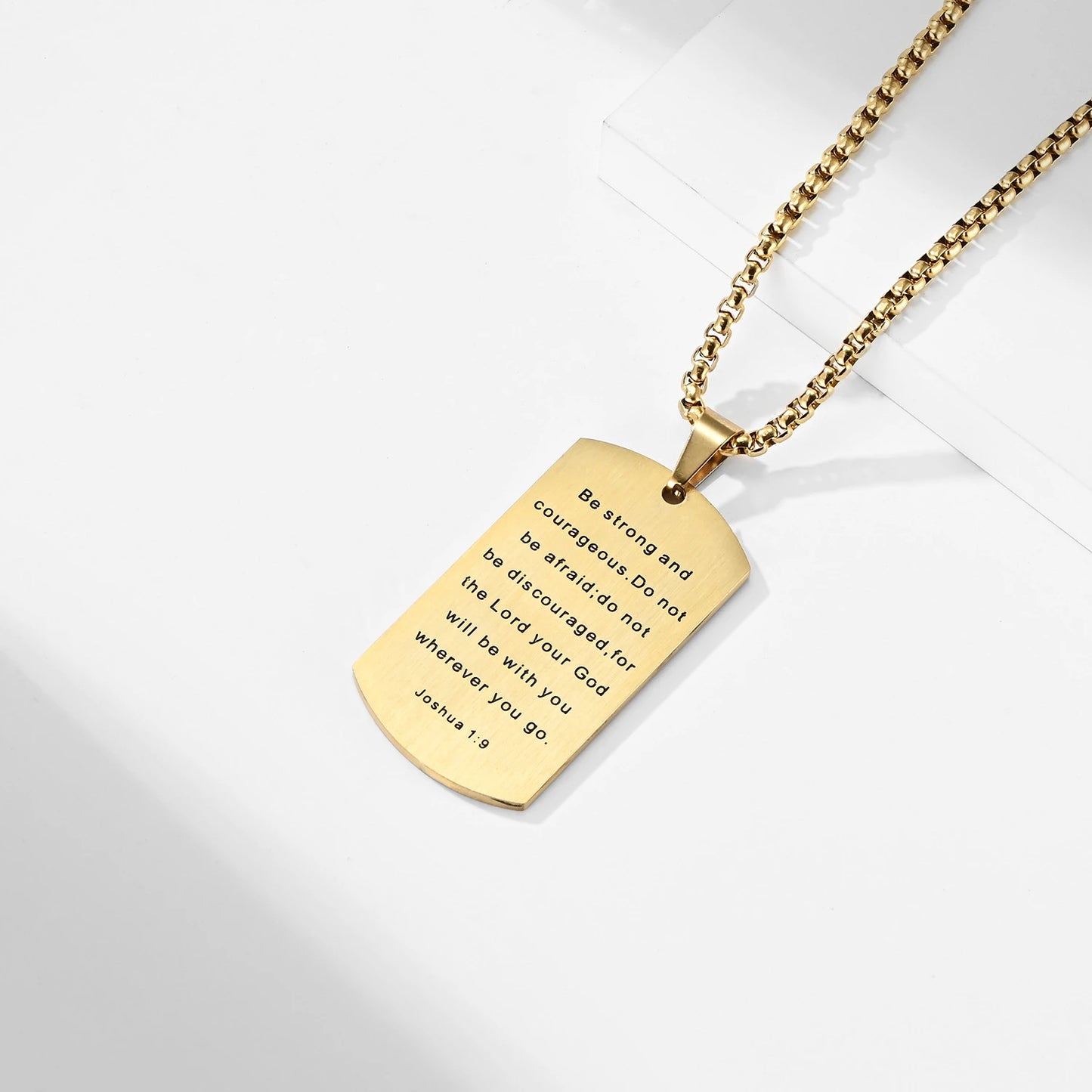 Cross Plate Necklace