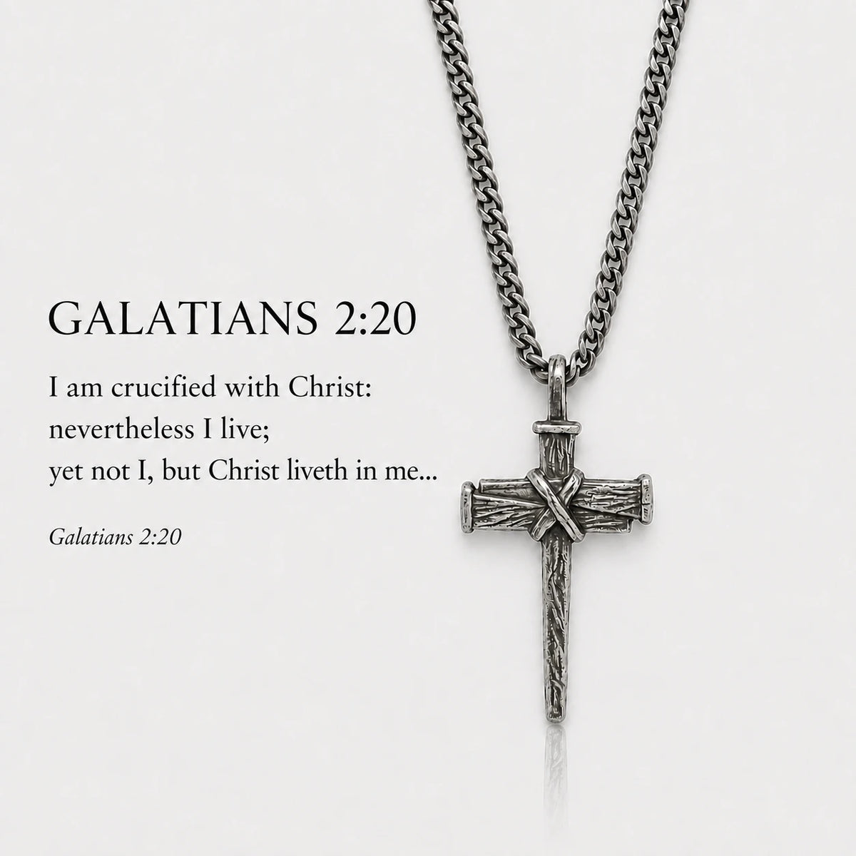 Nail Cross Necklace